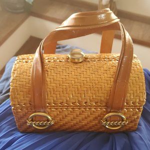 Rodo, vintage, basketweave handbag (60's)